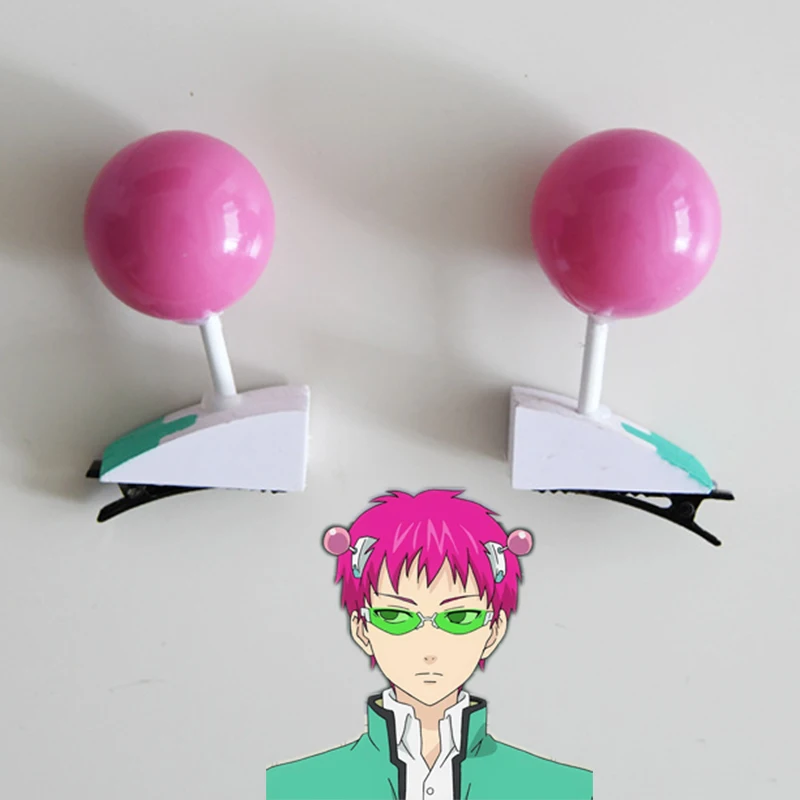 Horquilla de Cosplay de Anime The Disastrus Life of Saiki Kusuo, accesorios de disfraz Kawaii Unisex, accesorios para el cabello, regalos, tocados