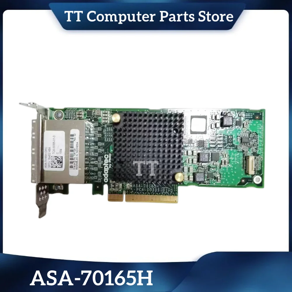 TT 2278500-R Adaptec 70165H 6Gb/s PCIe 3.0 x 8 SATA SAS Host Bus Adapter ASA-70165H 706709116x6G Fast Ship