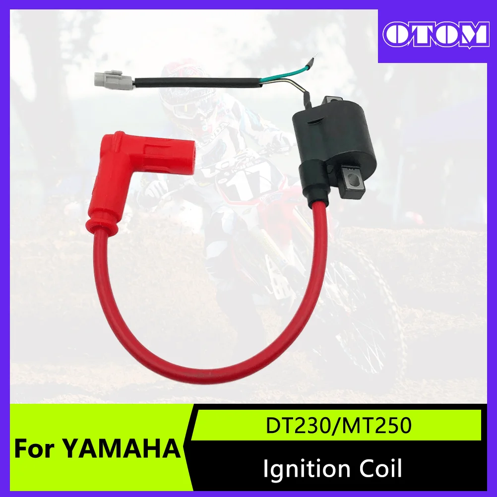 OTOM Motorcycle Ignition Coil for YAMAHA DT230 LONCIN MT250 HENGJIAN HJ250H KEWS K16 K23 Engine Dirt Bike High Pressure Coil