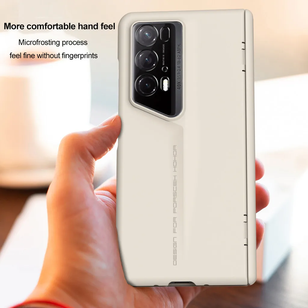 360 Full Protection Hinge Case For Honor Magic V2 RSR Porsche Design Tempered Glass Original Liquid Matte PC Phone Cover