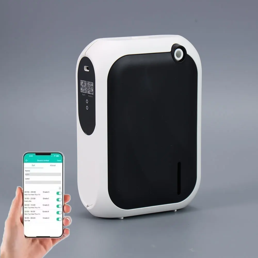 Electric Essential Oil Diffuser Wall Mountable  Bluetooth APP Control Fragrance Diffuser Automatic Air Freshener for Home