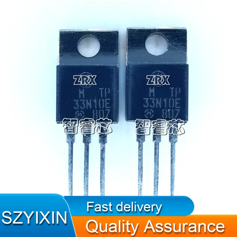 10Pcs/Lot New Original New MTP33N10E MTP33N10 33N10 33A 100V TO-220 Straight Plug Transistor Spot In Stock