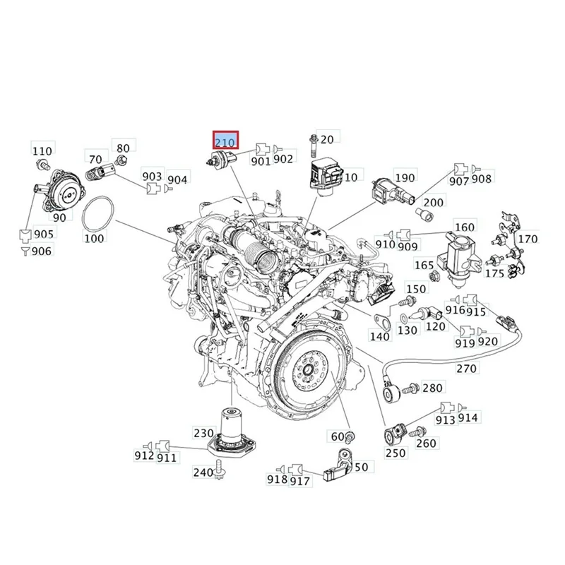 【قطرة السعر! !】لمرسيدس بنز W205 C160 C180 C200 C220 متوافق مع A2709820503 صمام الملف اللولبي لرفع المحرك 2709820000
