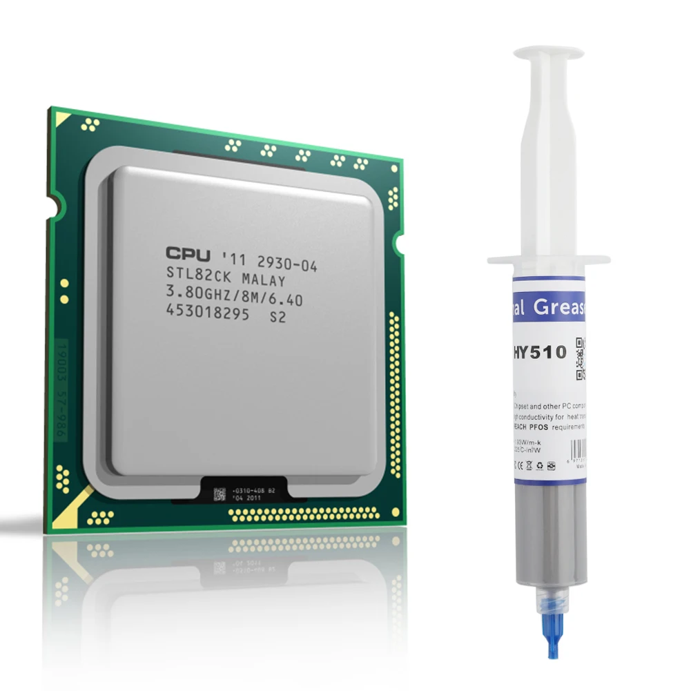 10-1buah HY510 pasta gemuk silikon konduktif termal untuk GPU CPU Chipset pendingin termal senyawa konduktif minyak silikon