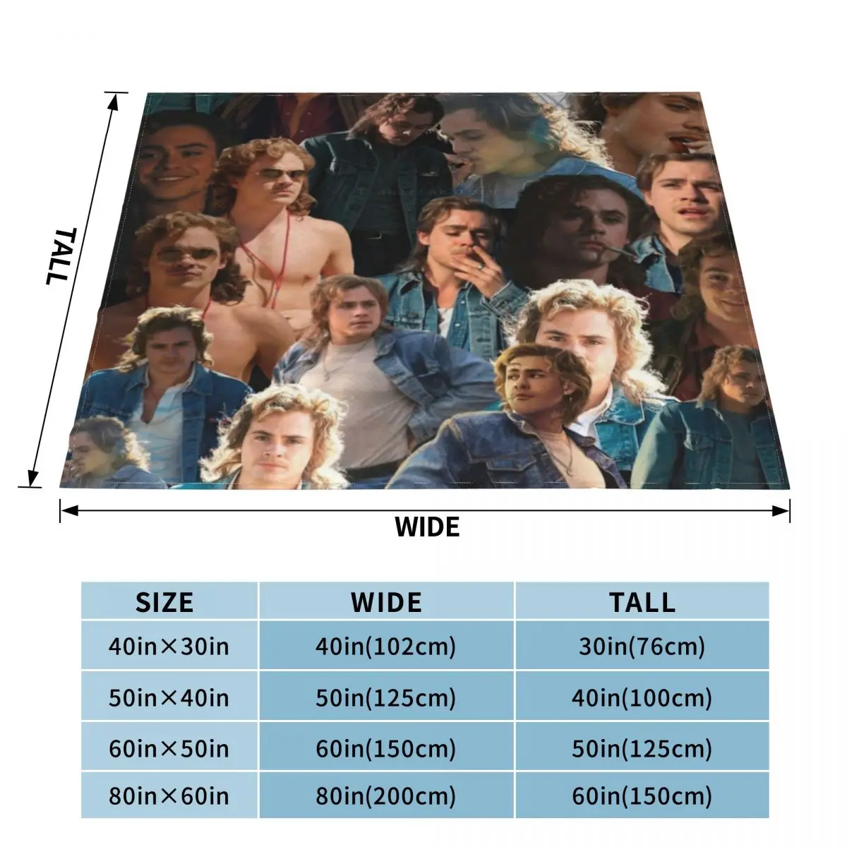 dacre montgomery photo collage Throw Blanket Dorm Room Essentials Soft Blanket Blanket Luxury Bed Fashionable Blanket