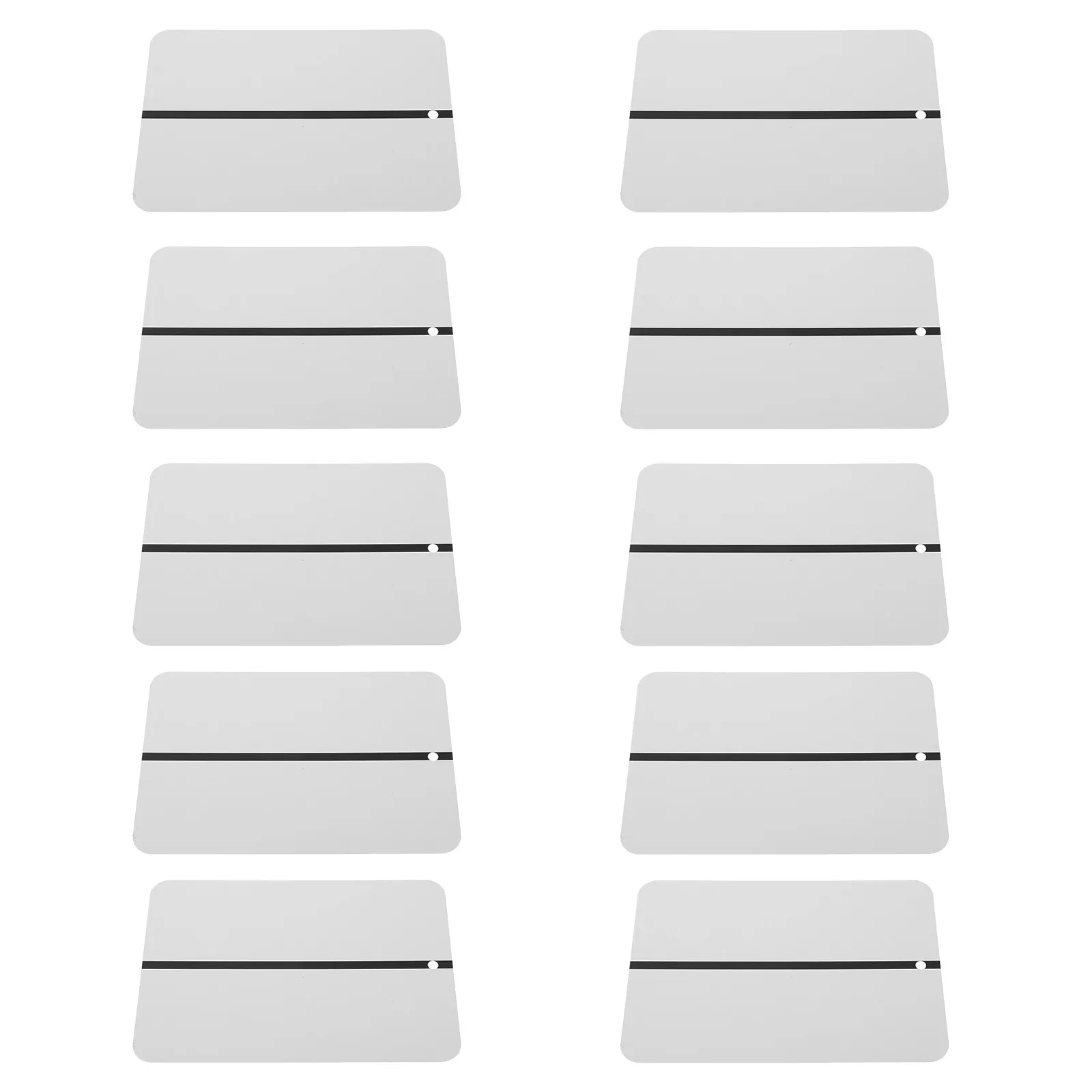 

10Pcs Aluminum Spray Out Cards Automotive Color Matching Test Panels Portable Refinishing Paint Sample Cards for Car Precision