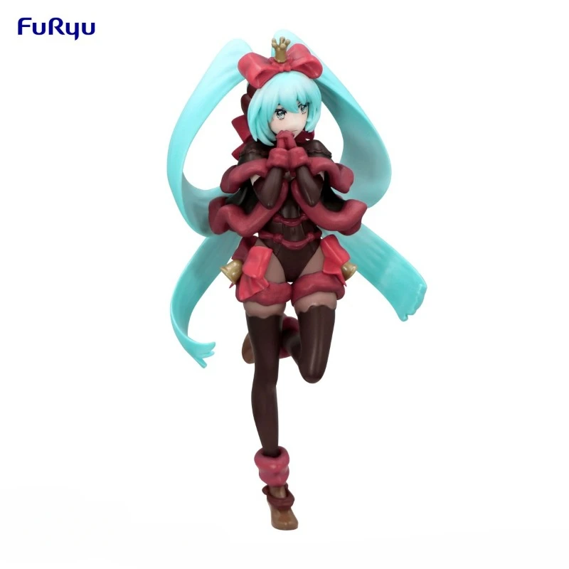 FuRyu Original Genuine Vocaloid Singer Hatsune Miku Exc∞d Creative Figure SweetSweets Noel Raspberry 21cm Model Toy Figures Gift