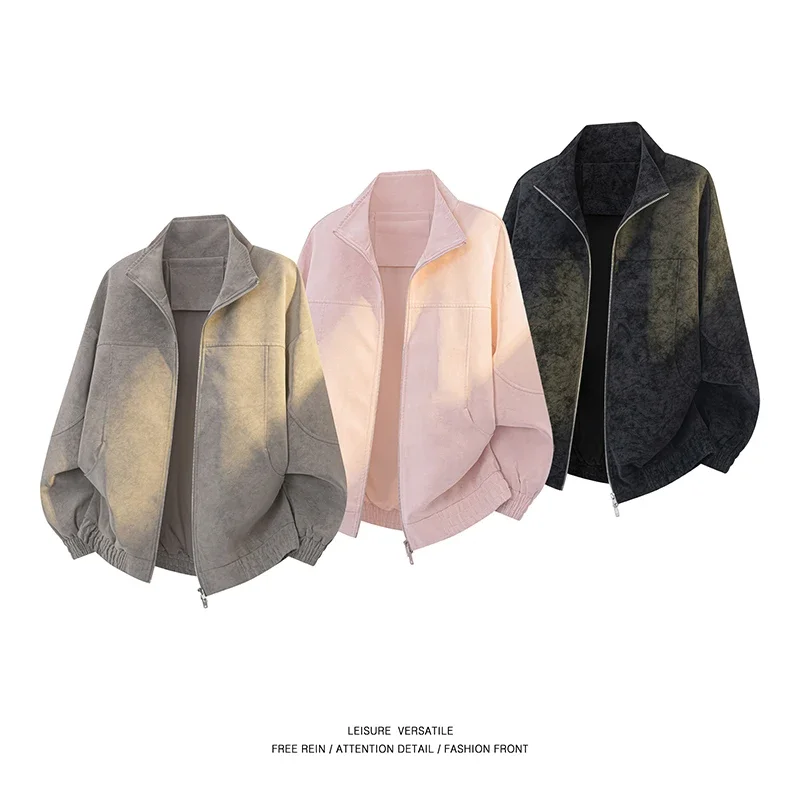 

Outdoor Cycling Jacket for Men High-end and Comfortable Zipper Stand-up Collar Jackets for Men New Spring Autumn Jackets for Men