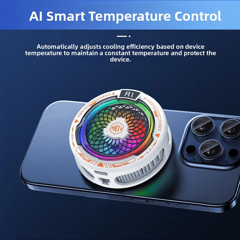 Mobile Phone Cooler Featuring AI-Adaptive Cooling Logic to Prevent Overheating During Prolonged Smartphone Use