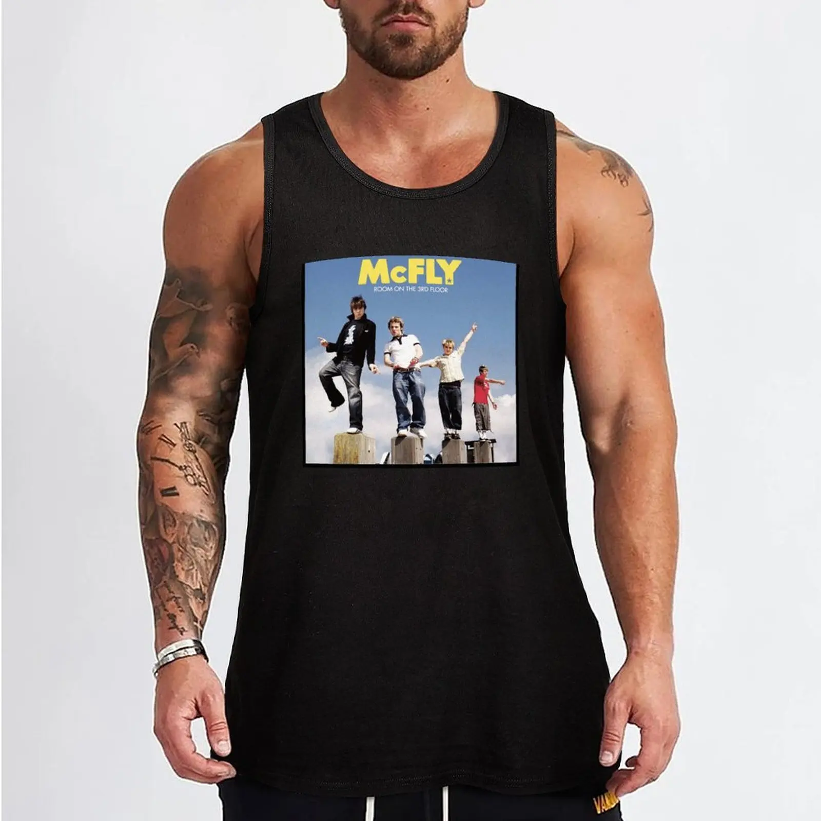 Mcfly Tank Top Men's gym clothing gym wear men Working vest Gym T-shirts for men