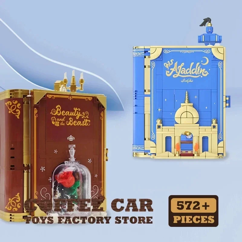 Dream Princess 3D Storybook Building Blocks Books Anime Film MOC Bricks Toys Cute Fairy TalesModel Children Girl Birthday Gifts view 4