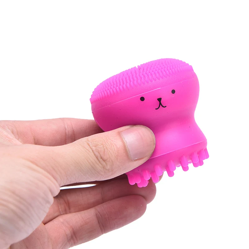 クリエイティブタコ形状細孔クリーナーエクスフォリエーター顔ブラシ洗顔ブラシシリコーン洗顔ブラシ洗顔製品