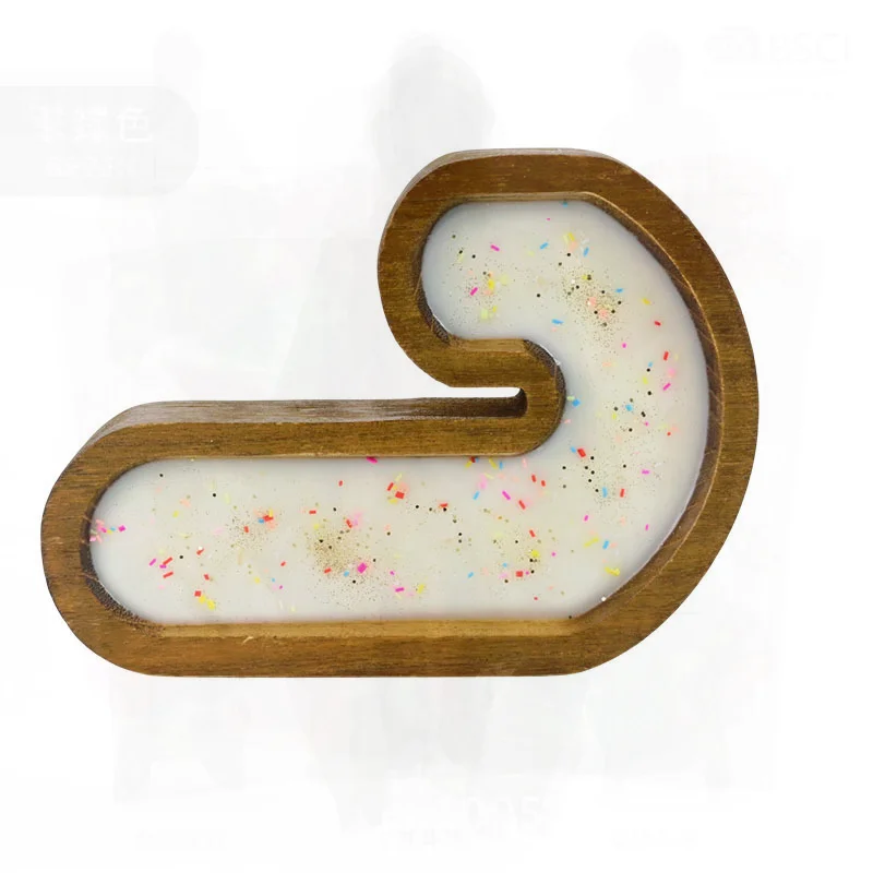 

Wooden Plate Jj Sugar Scented Candle - Soy Candle for Party Atmosphere Holiday Gift Cross-Border Plant-Based Candle