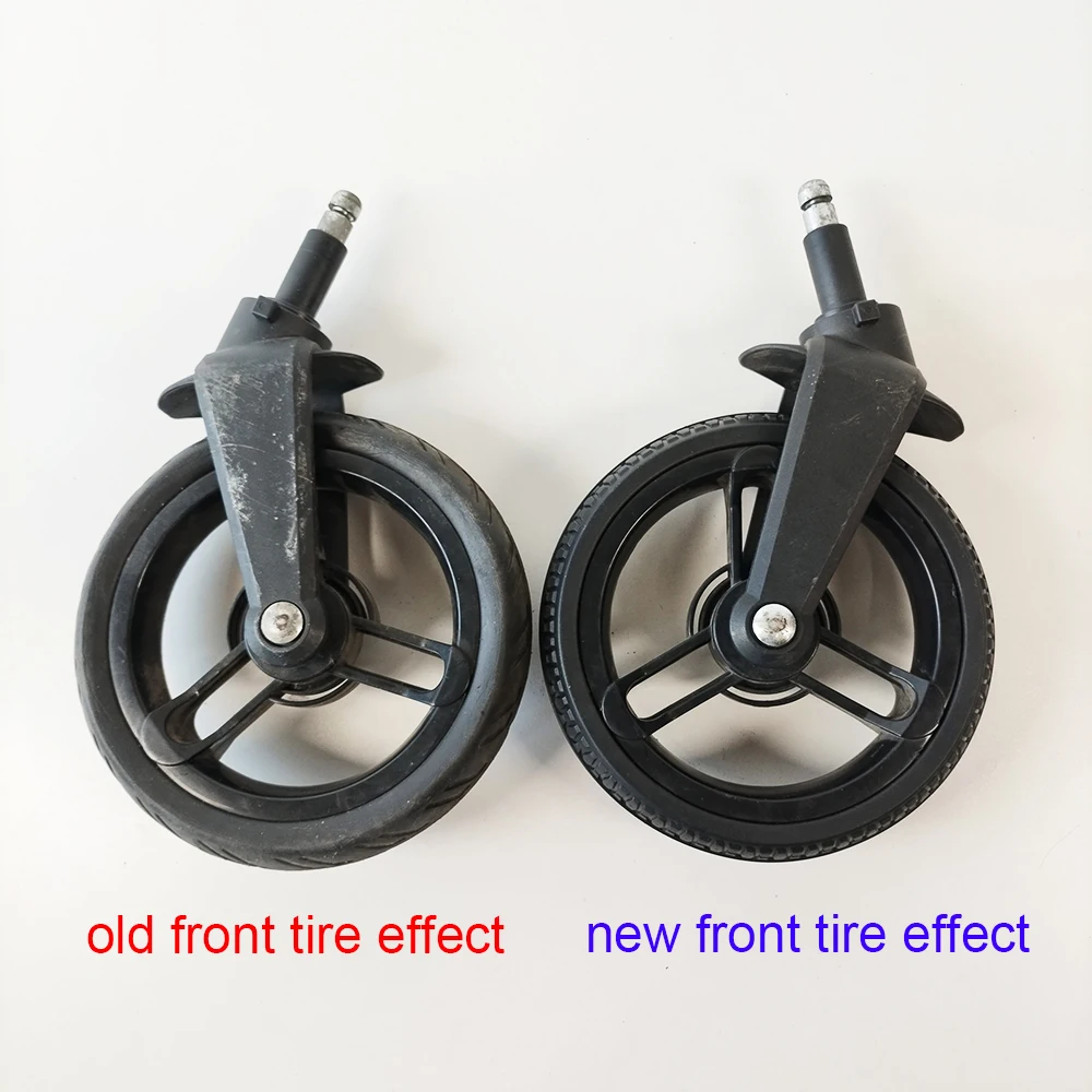 إطار عربات التي تجرها الدواب لعجلة Valco الأمامية أو الخلفية لتخصيص غطاء إطار PU مع ملحقات استبدال عربة الأطفال ذاتية الصنع #4