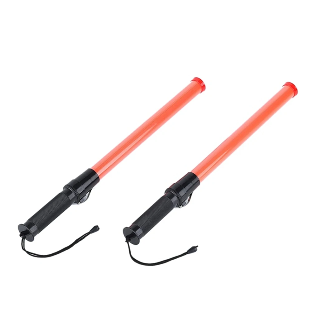 Traffic Batons, LED Traffic Control Stick, Light Batons, Signal Batons for Parking and Airports, 16 Inches, 2Pcs