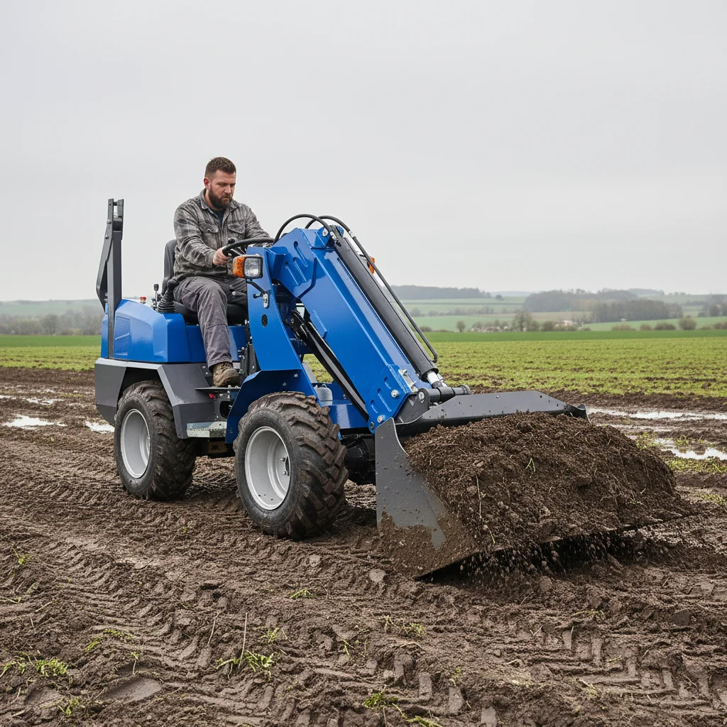 

Малый гидравлический дизельный колесный погрузчик для фермерских хозяйств, садоводства и посадки с телескопической стрелой – практичный сельскохозяйственный инструмент