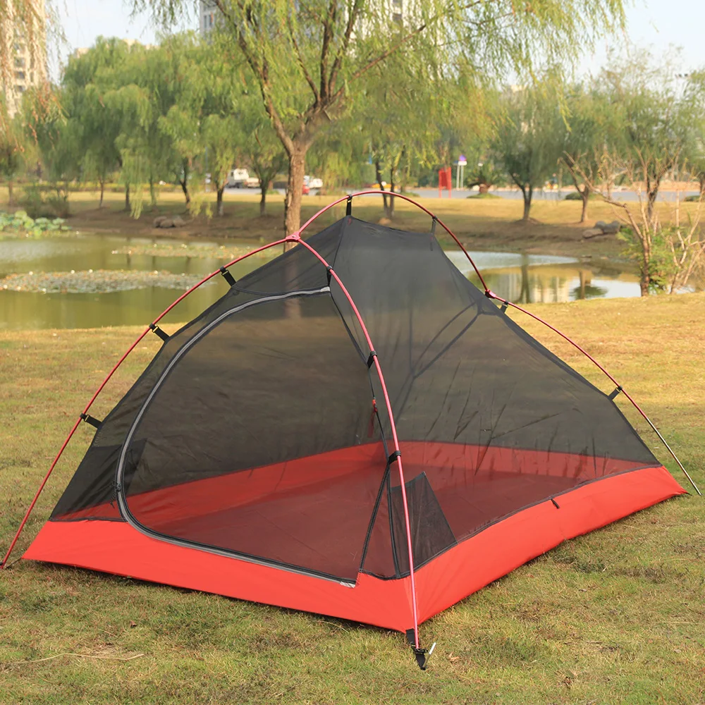 

Self-standing ultra-light 2-person tent 20D nylon coated silicon backpack tent, CZX-366 ultra-light 20D silicon camping tent