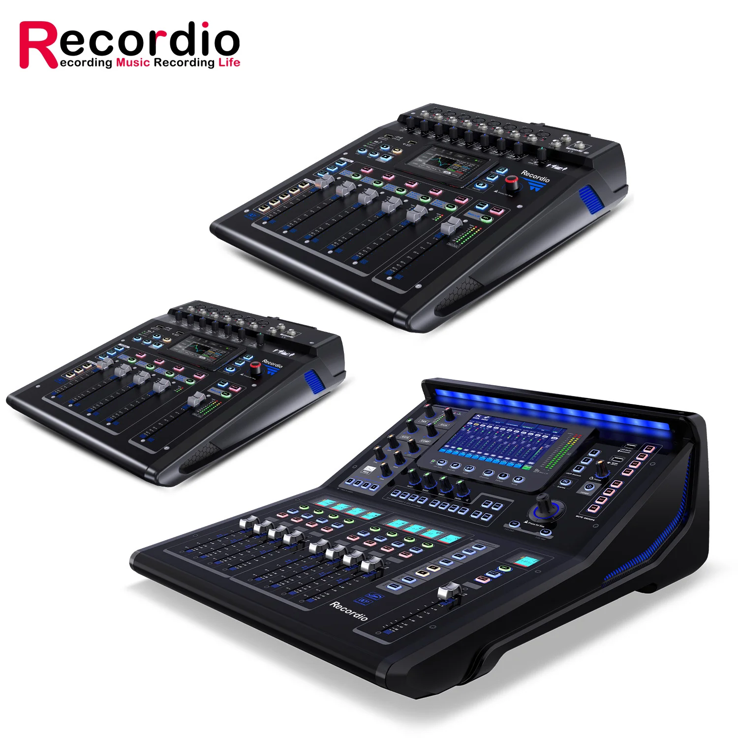 GAX-TQ18 Professional Mixing Console Touch Sensitive HD Display Wireless WIFI Remote Tuning Digital Mixer