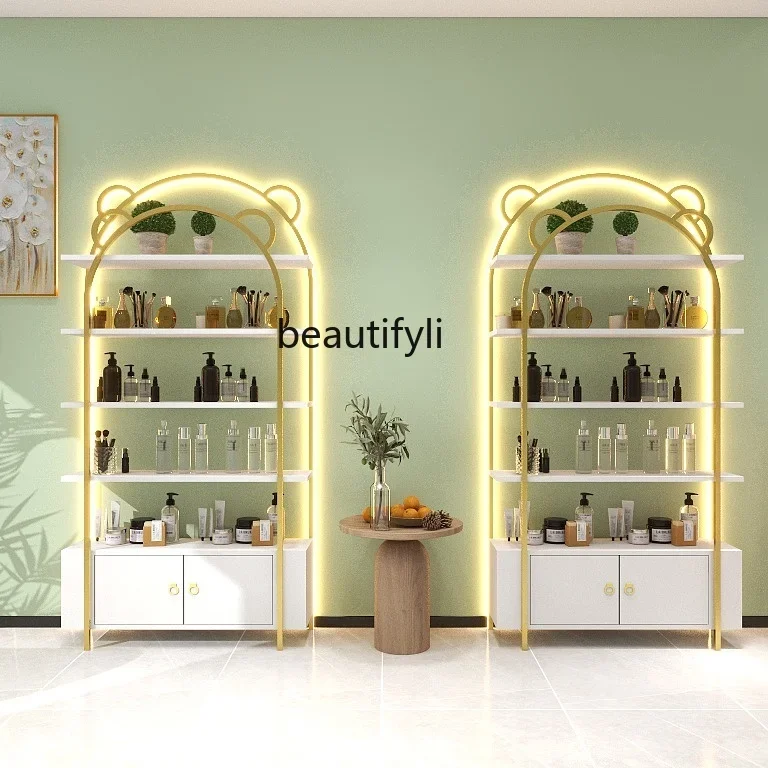 

smt03 Cosmetics Display Cabinet Beauty Salon Cabinet Manicure Skin Care Products Display Cabinet Bag Showcase Product Shelf