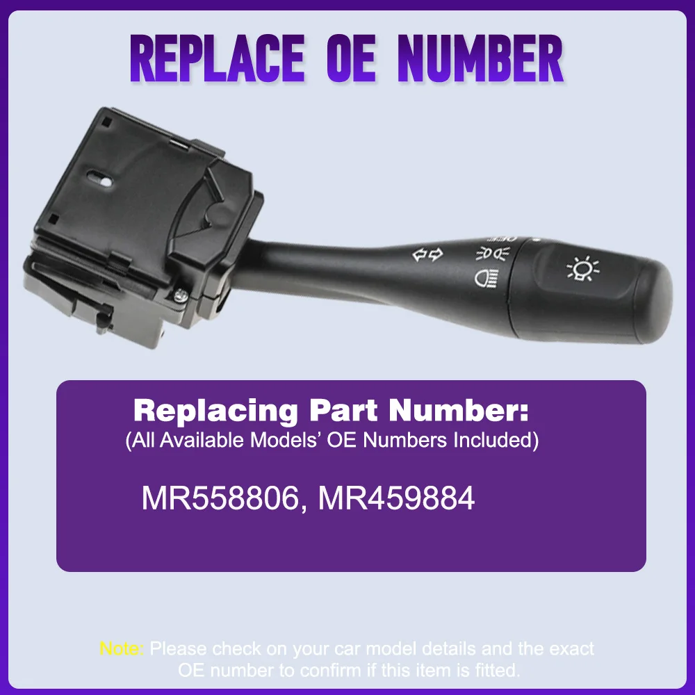 MR558806 ، MR459884 9 دبابيس بدوره إشارة رئيس مفتاح الإضاءة لكرايسلر سيبرينغ دودج ستراتوس ميتسوبيشي الكسوف إنديفور جالانت