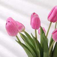 1/3/5PCS Tulips Artificial Flowers Real Touch Flowers Tulip Bouquet Decor Fake Tulips Flower for Home Wedding Decorations 5