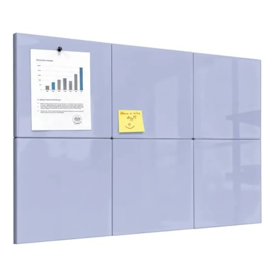 

Magnetic Board 6 Pack Magnetic board for wall 11.8 x 11.8 Inch Dry Erase Board for Students Board Dry Erase Set for Fridge Offi