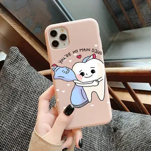 IPhone -Zahnarzttender Telefonabdeckung, Fall von fester Farbe, 14, 11, 12, 13, Mini, Pro, XS, Max, 8, 7, 6, 6s, plus, x, xr 11 Hauptverkäufe iPhone -Zahnabdeckungen - №11