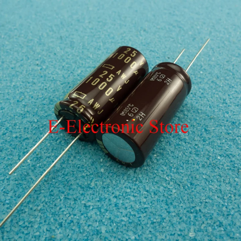 2PCS/LOT 1000uF/25V  EAWJ250ELL102MLP1S AWJ  Advanced Audio Electrolytic Rough Copper Feet