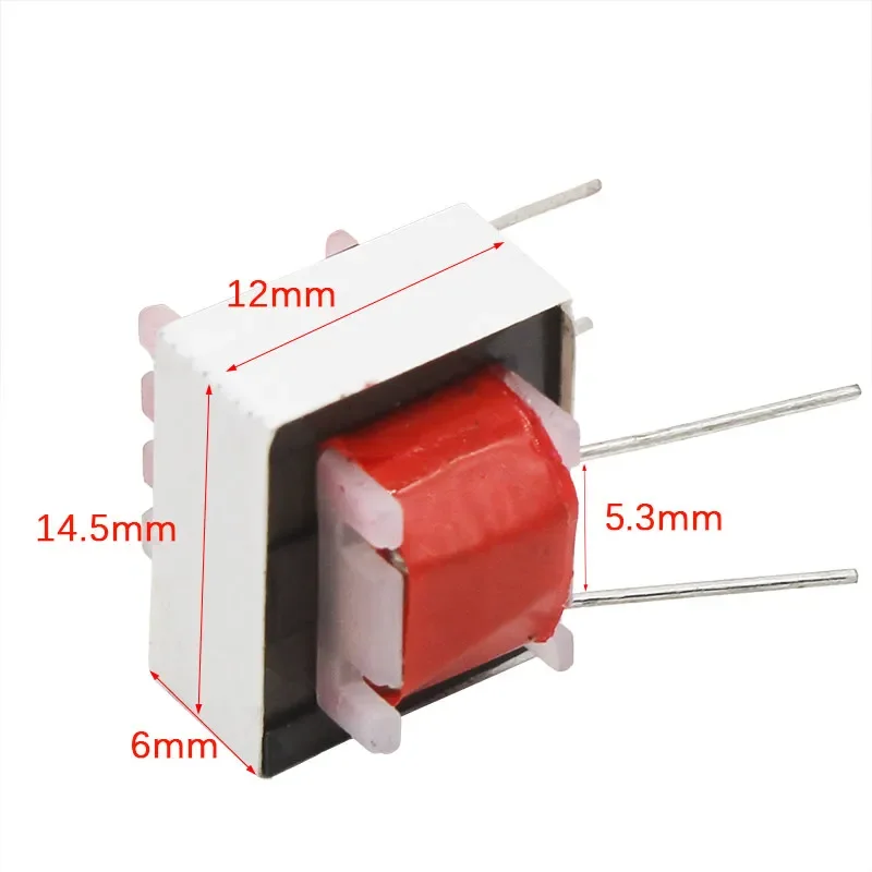 600:600 Ohm Noise Isolation Transformer for EI14 Audio Isolation Transformer, Soft Pin  10pcs