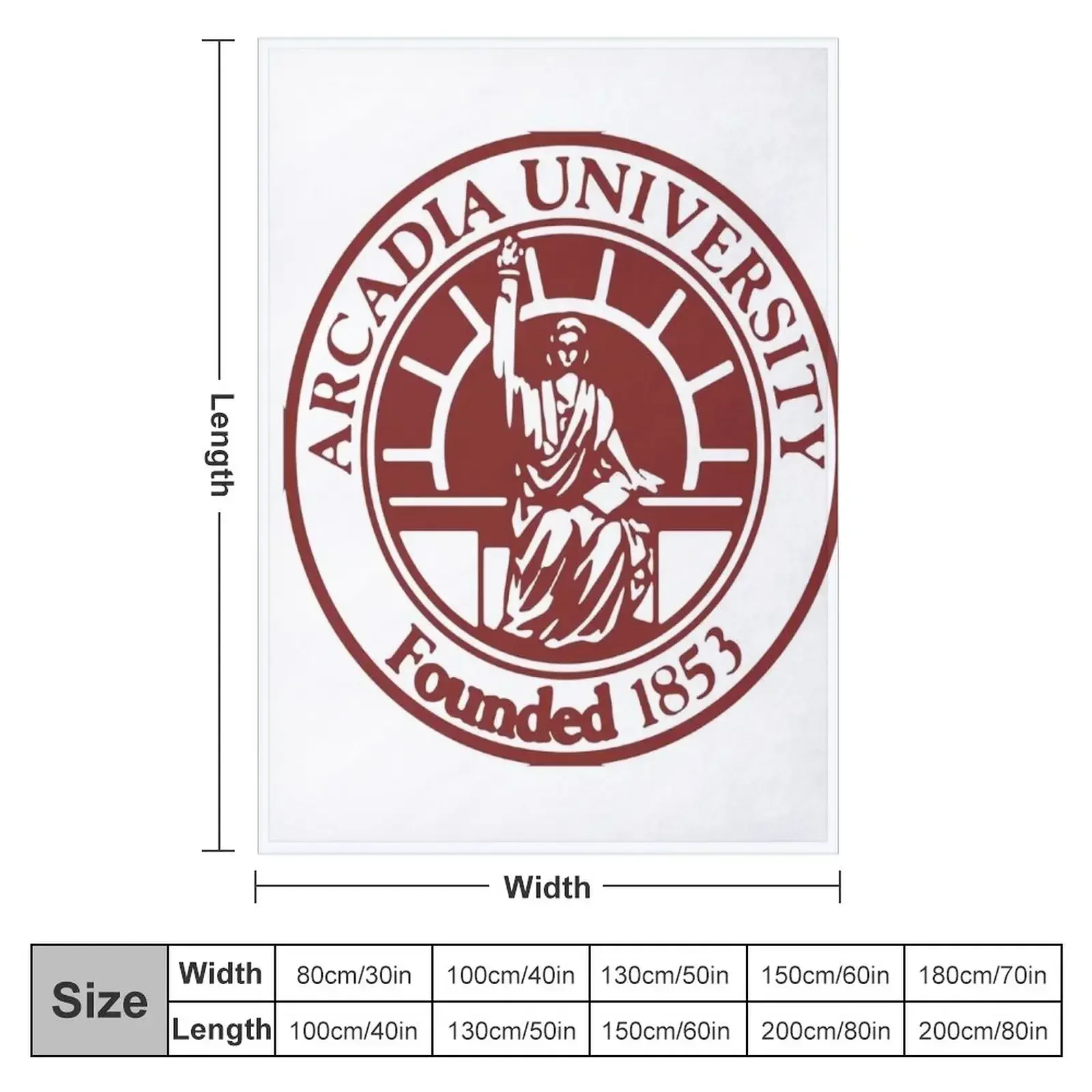 arcadia university seal Throw Blanket Summer Beddings Hairys Personalized Gift Blankets For Baby Luxury Thicken Soft Blankets