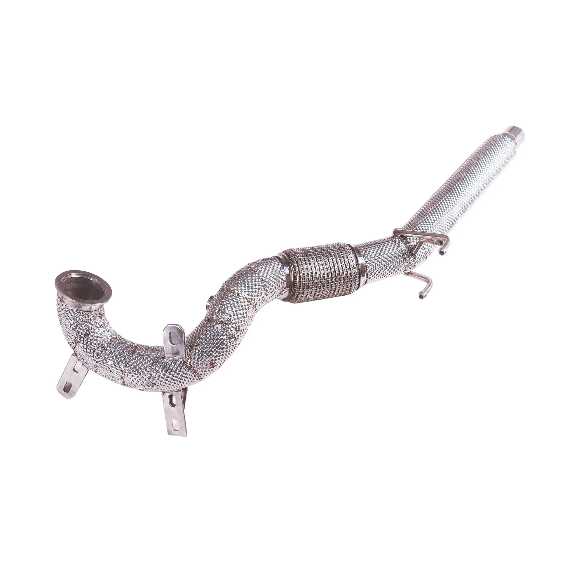 [Prodotto personalizzato] Adatto per downpipe senza catless Volkswagen Golf MK7.5, sistema di scarico in acciaio inossidabile 304