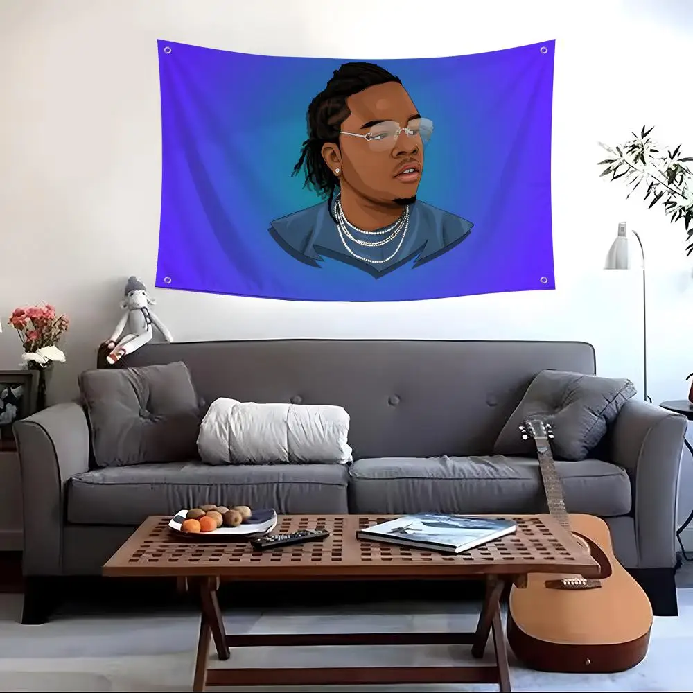 G-gunna Rapper Singer Flags Custom Camping Outdoor Garden Room Decor Backdrops Wall Art Family Gifts