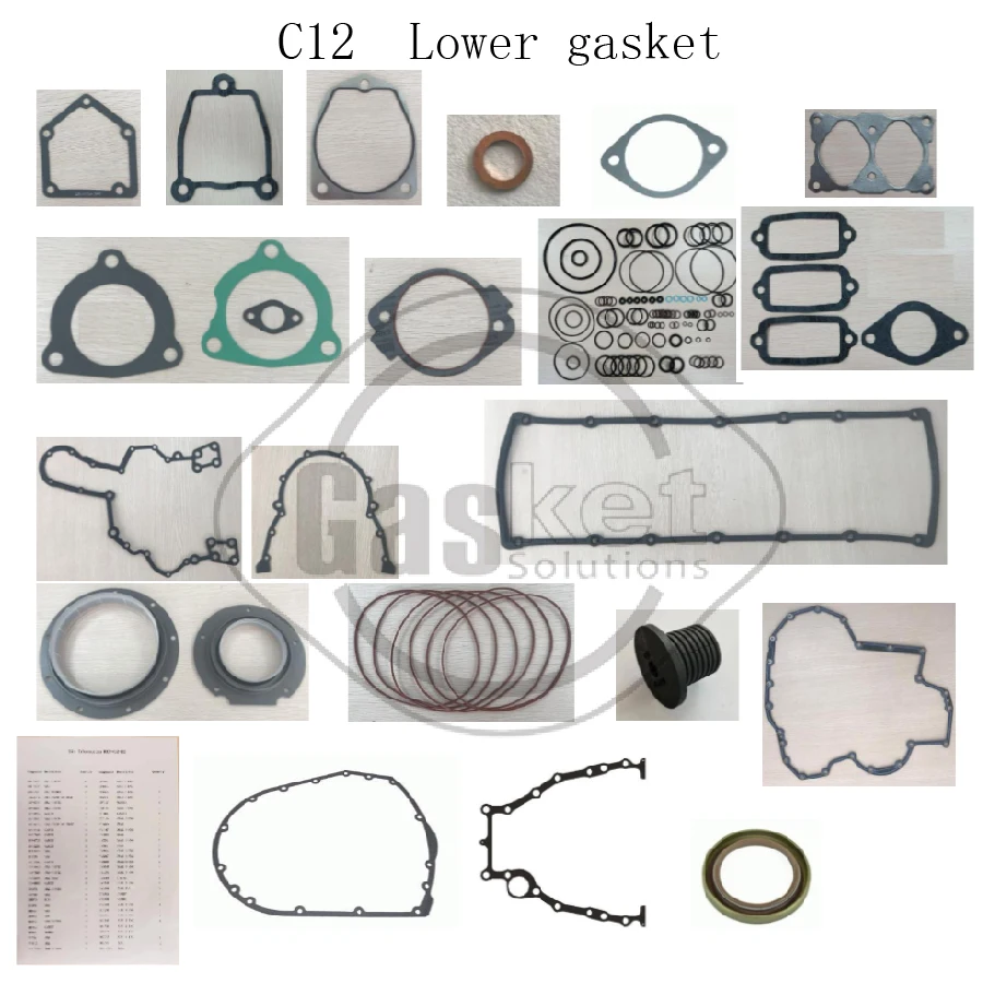 

C12 Full Gasket Kit For Caterpillar Excavator Diesel CTA Enginekits Complete Full Head Gasket