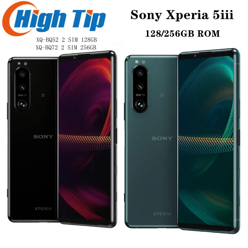 Оригинальный мобильный телефон Sony Xperia 5iii 5 iii 5G Single Dual Sim XQ-BQ52 XQ-BQ72 Япония 6,1 дюйма, 8 ГБ ОЗУ, 128/256 ГБ ПЗУ, Snapdragon NFC