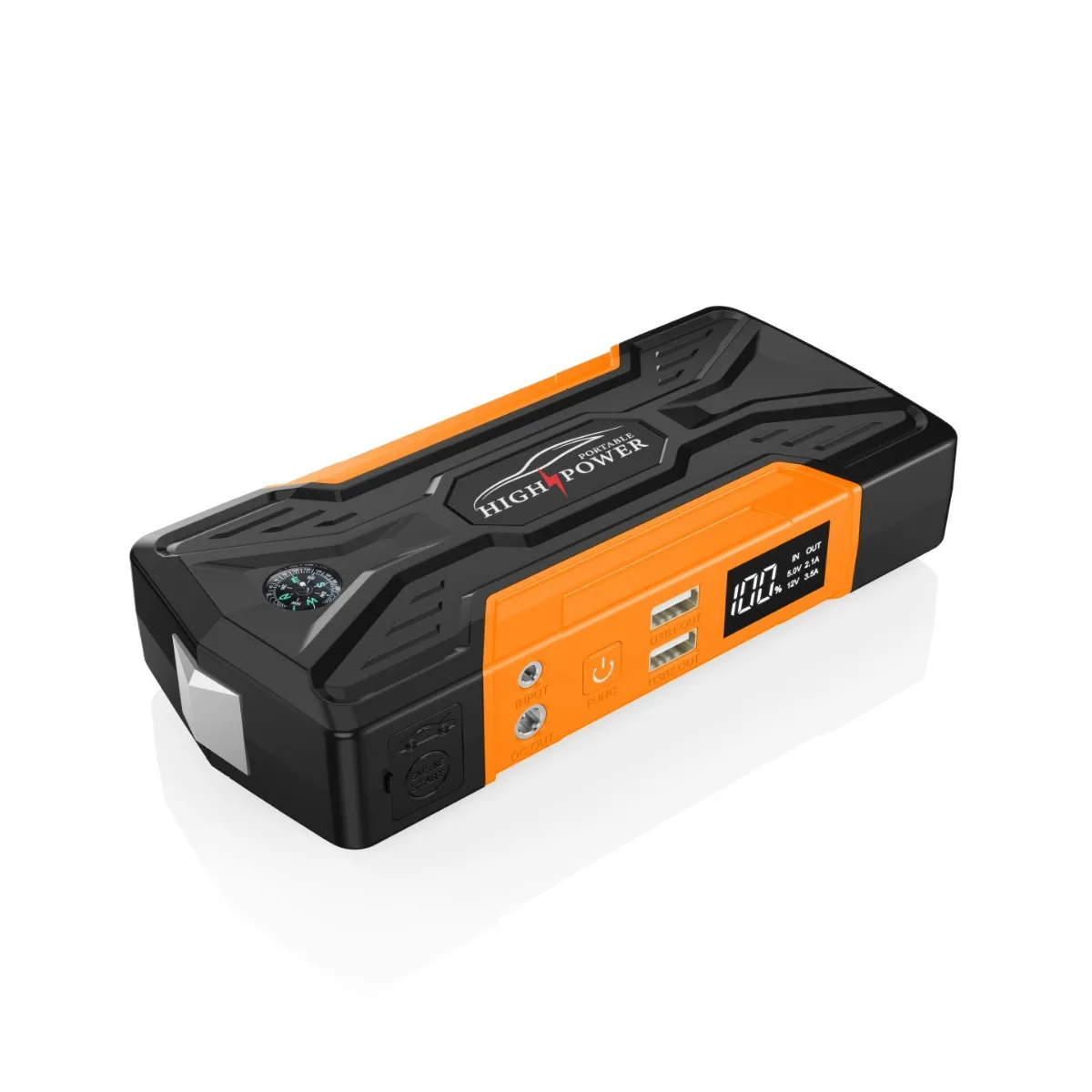 سيارة الانتقال كاتب المحمولة 12 فولت البنزين الديزل بدء جهاز الكابلات المحمولة قوة البنك 2000A شاحن بطارية السيارة المغفل