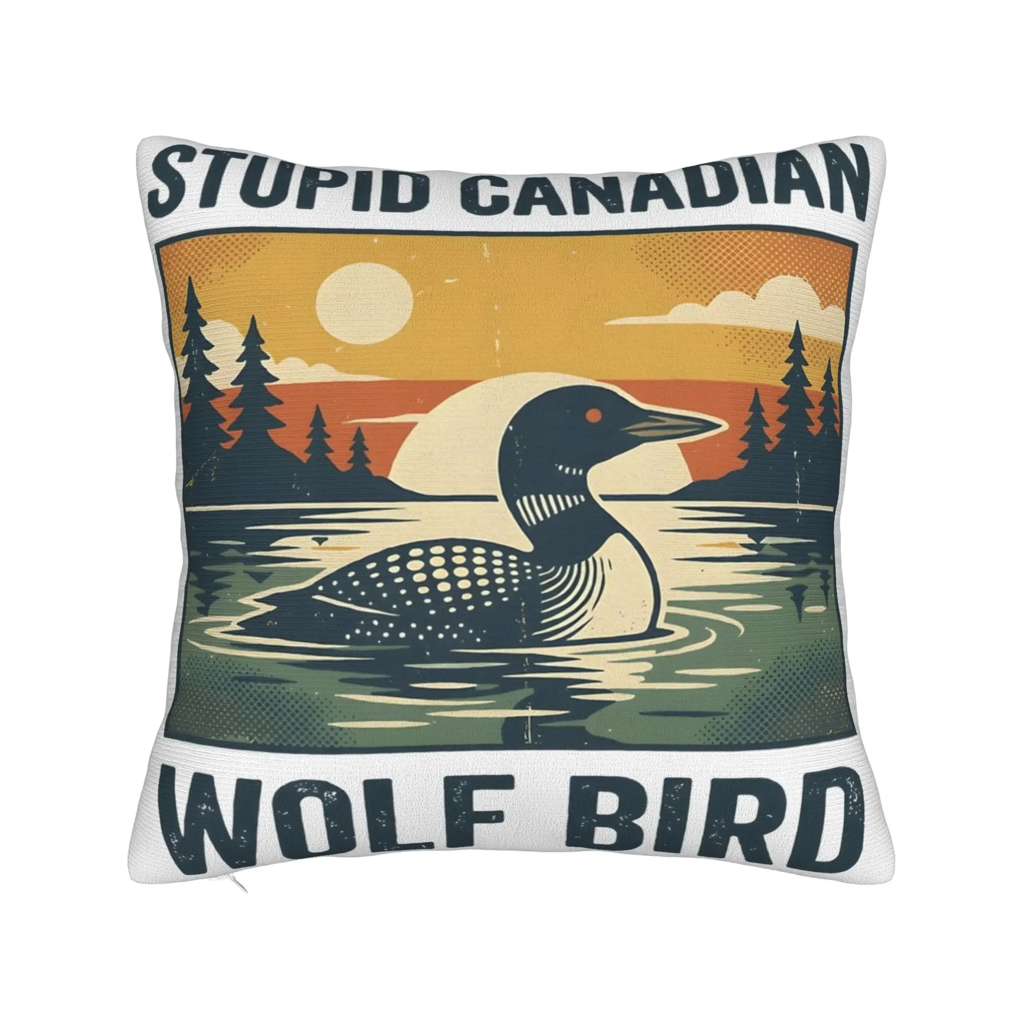 Decorative Pillow Cover Heated Rivalry Stupid Canadian Wolf 