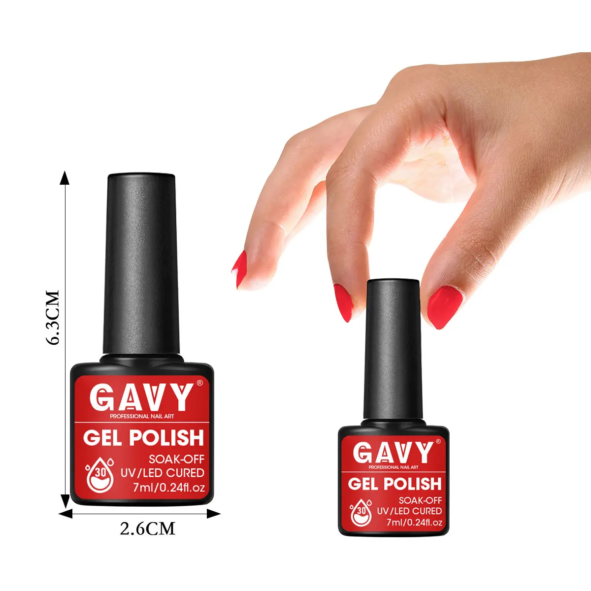 GAVY 6PCS 매니큐어 젤 세트 - 7ml, 다양한 생생한 색상, DIY 및 네일 살롱, 네일 살롱 아트에 적합 |   부드러운 질감