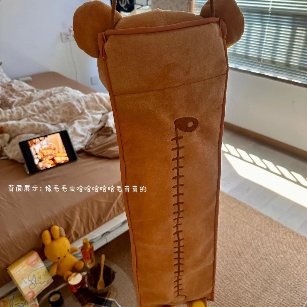 

Kawaii Rilakkuma Wall Mounted Storage Bag Cute Cartoon Student Dormitory Bedside Miscellaneous Storage Bag Door Hanging Bags Toy