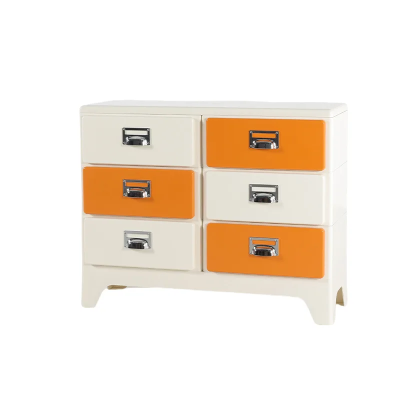 

Retro minimalist bedroom small bedside table modern living room creative storage cabinet sofa side cabinet
