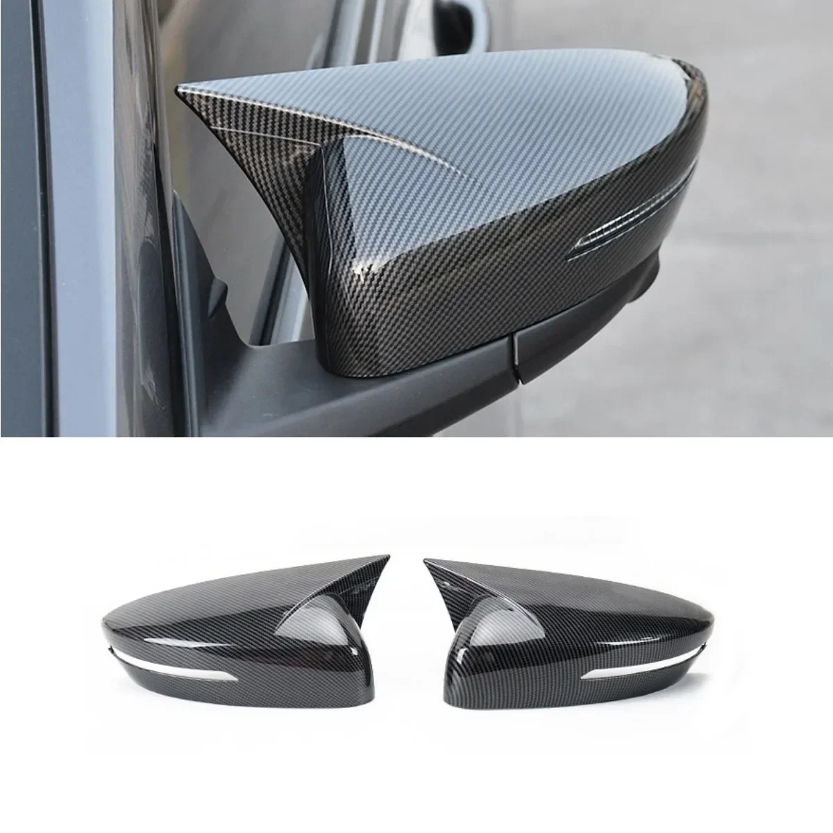 Car Rearview Cover Protect Side Mirror Cover Body Kit For GAC Trumpchi EMPOW Rearview Side Mirror Cover Trim Car Accessories