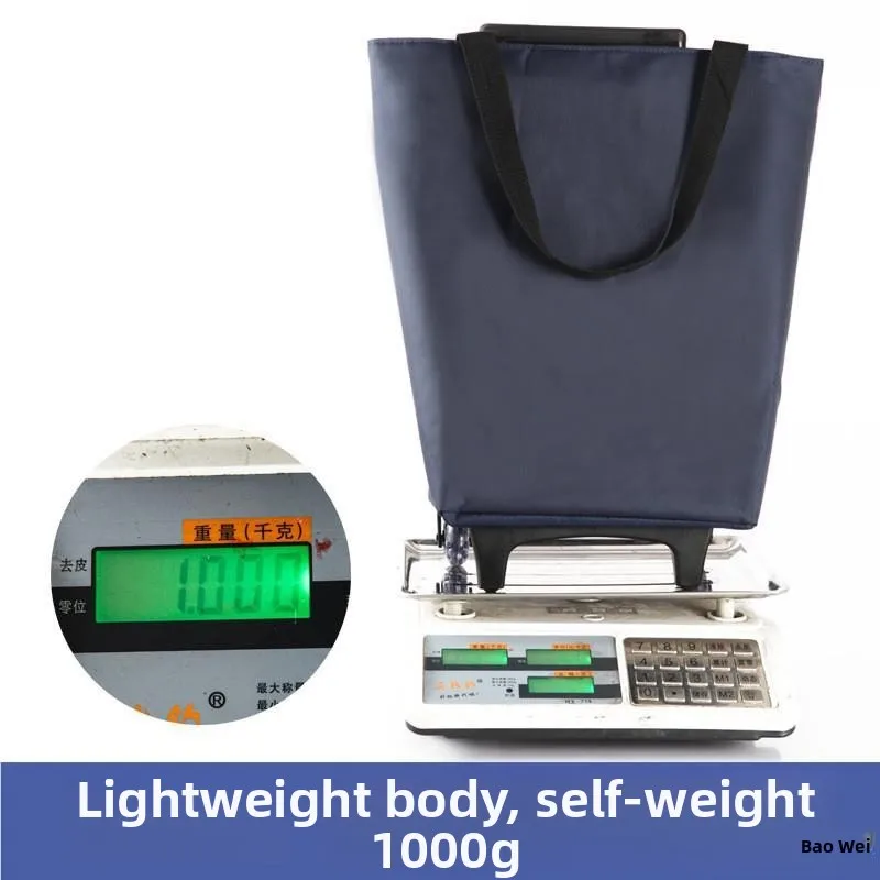 

Portable Hand-Pulled op Cart Foldable Dual-Purpose Vegetable Bung Car Home Storage Utili Small Pulling Hand Tru