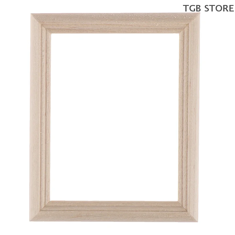 1/12 Casa delle bambole Cornice per foto in legno Modello Giocattoli in miniatura Accessori per mobili