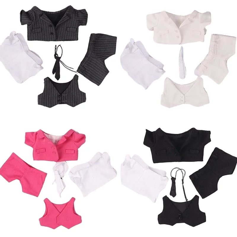 

Baby doll suit 20cm cotton doll vest trousers shirt set doll clothes