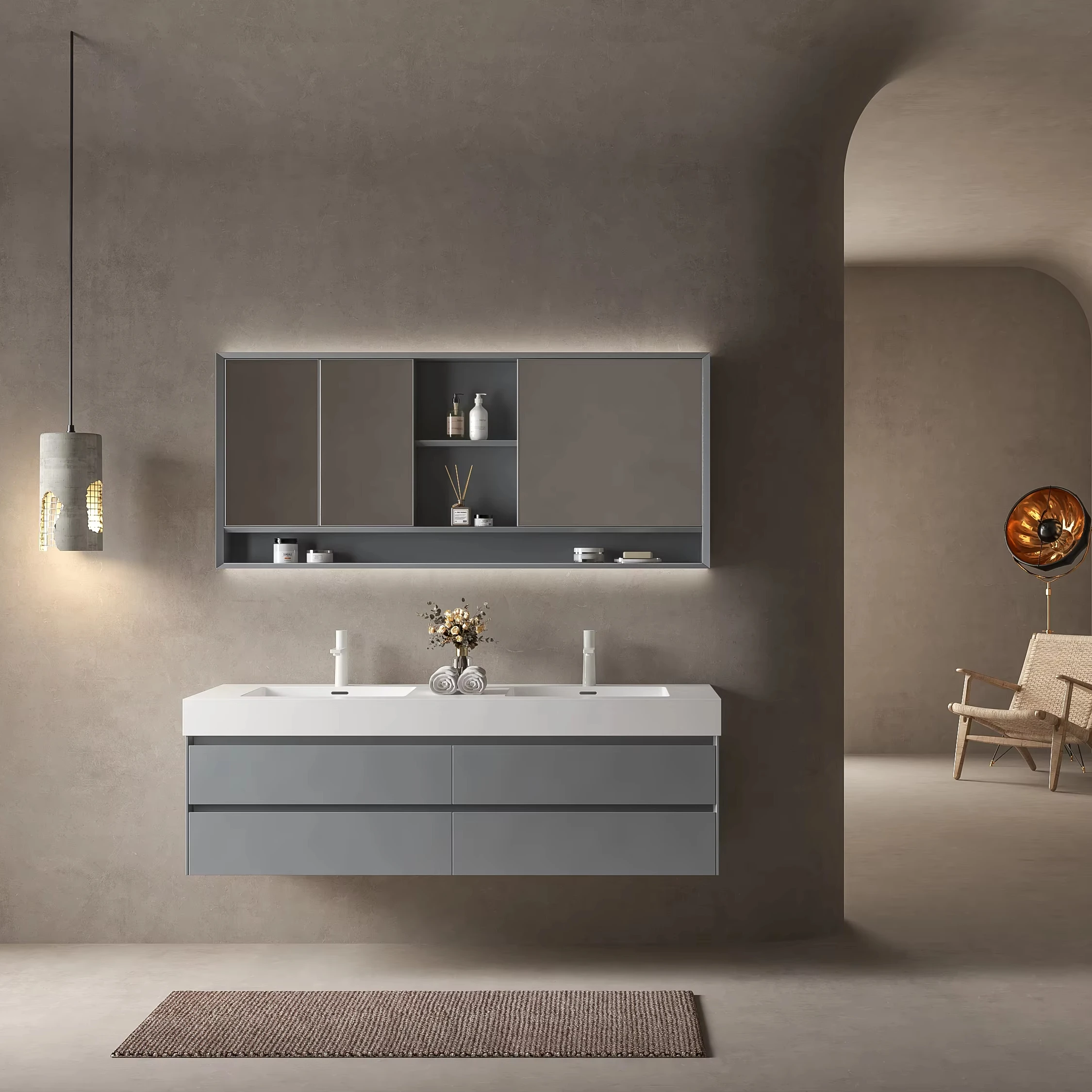 Moderner Luxus-Wandwaschtisch – Home Bathroom Trends Bewertung und Preis