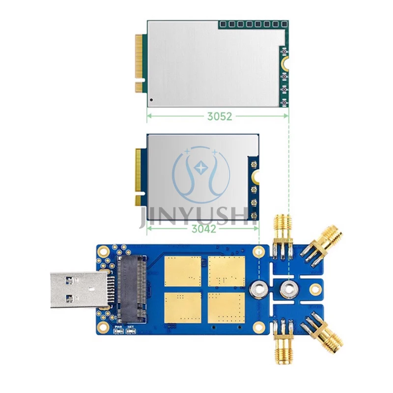 5g usb dongle m.2 taste b zu usb 3,1 erweiterungs karte für raspberry pi 4 kompatibel RM520N-GL RM500Q-GL RM502Q-AE RM530N-GL sim8200