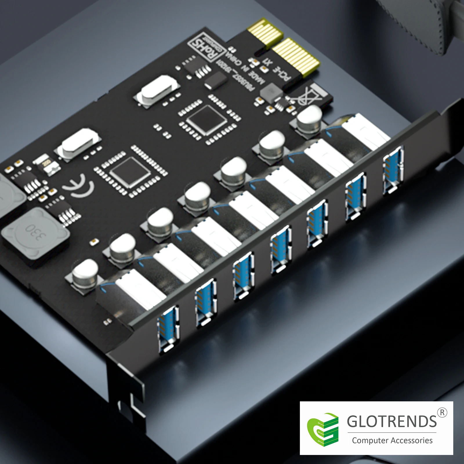 

7-Port USB 3.0 Type-A Expansion Card