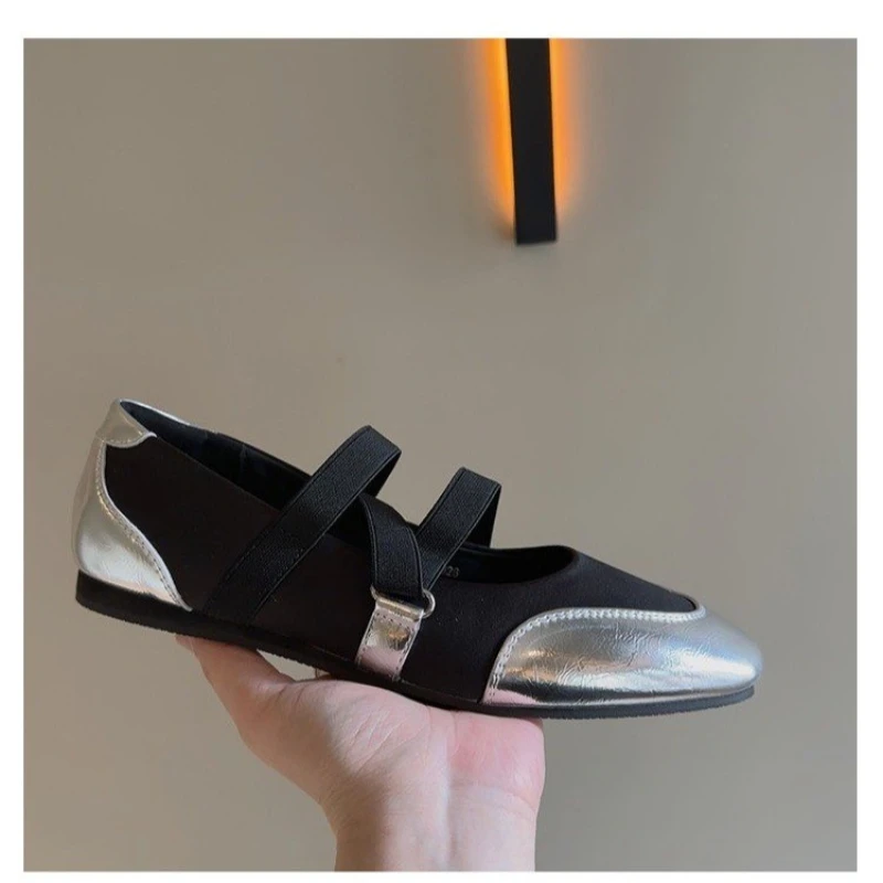 

Flat Round Head Color Matching Fashion Soft Soles Comfortable Non-slip Breathable Sports Casual Wear-resistant Women's Shoes