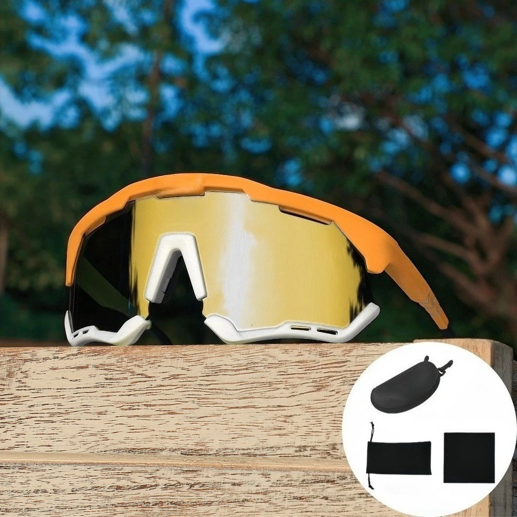 

Unisex Polarized Photochromic Sunglasses, UV400 Windproof MTB Bicycle Cycling Glasses, Outdoor Protective Sports Eyewear