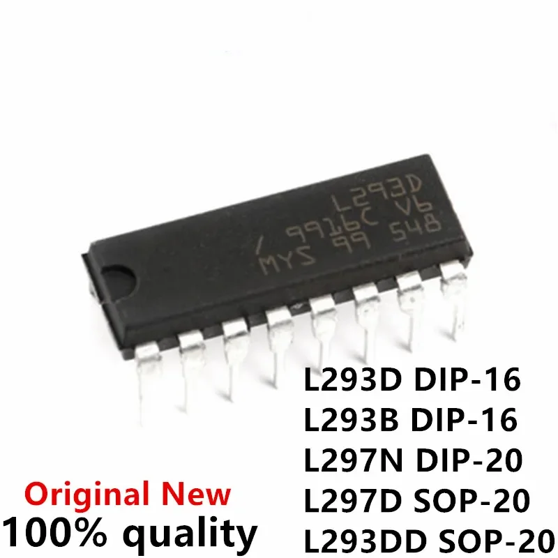 10 unids/lote L293D DIP16 L293 DIP 293D DIP-16 L293B L293DD SOP-20 L297N DIP-20 SOP L297 L297D