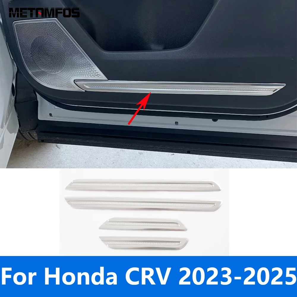 

Interior Accessories For Honda CR-V CRV 2023 2024 2025 Carbon Fiber Inside Door Loudspeaker Sound Audio Speaker Cover Trim Bezel